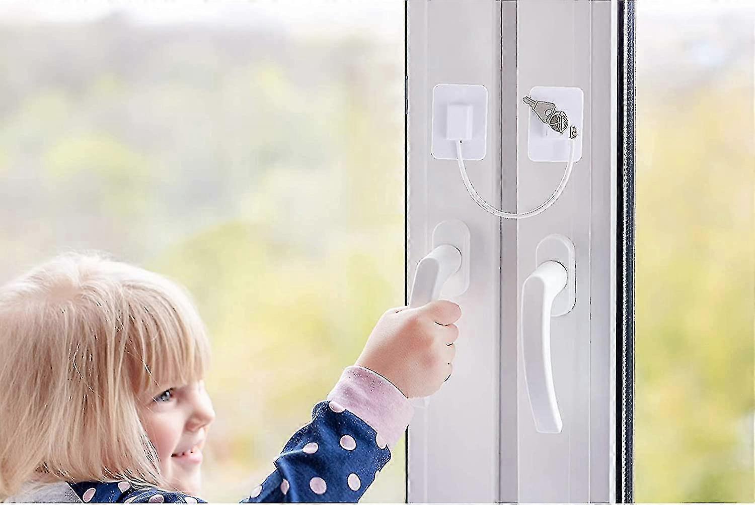 Dww-window And Child Closet Security: [x3 Coins] + Bonus | Without Drilling | Pvc Door Stay | Cupboard Block, Fridge Lock, Drawer Lock Home Security K