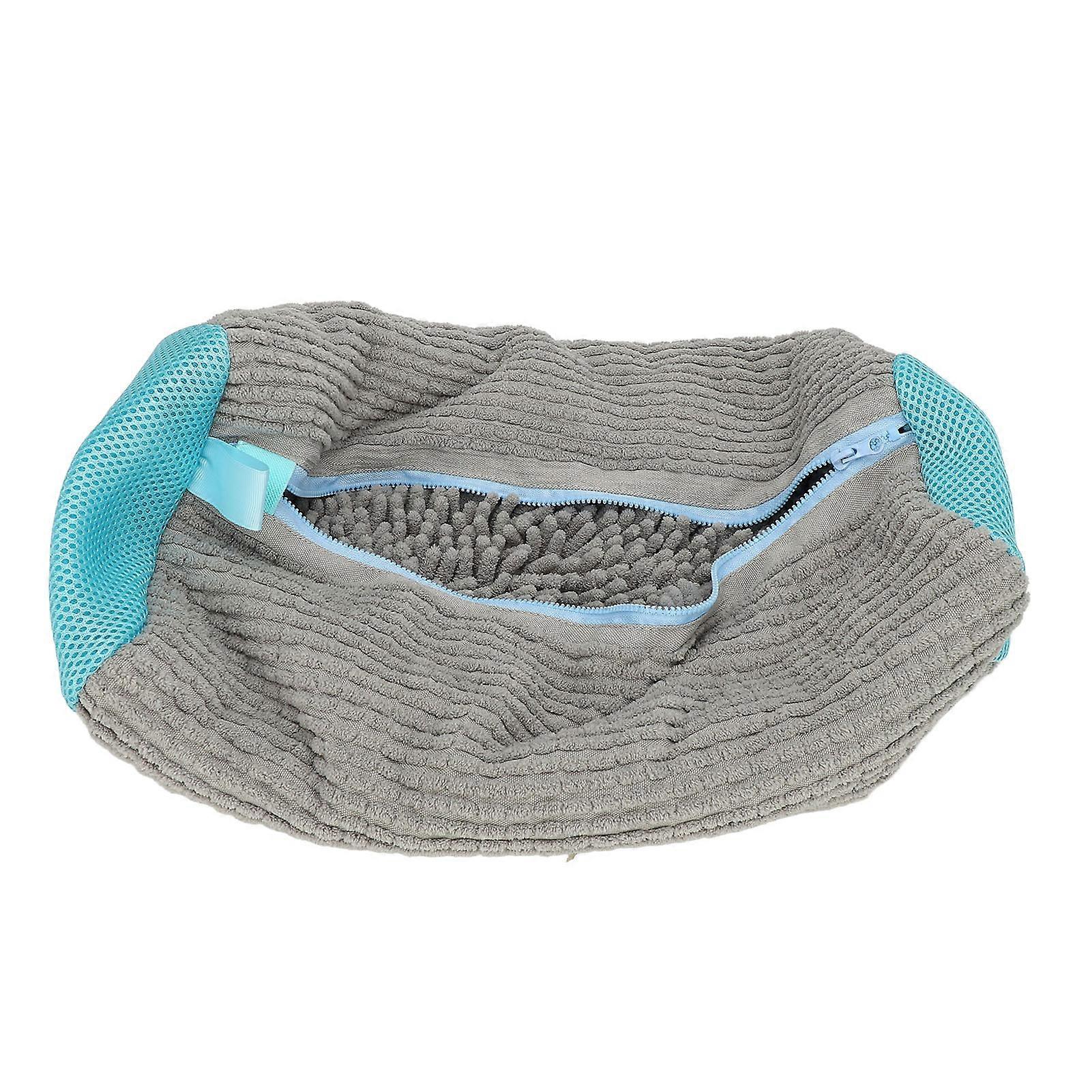 Shoe Laundry Bag Reliable Protection Reusable Prevent Deformation Effective Shoe Washing Machine Bag Gray