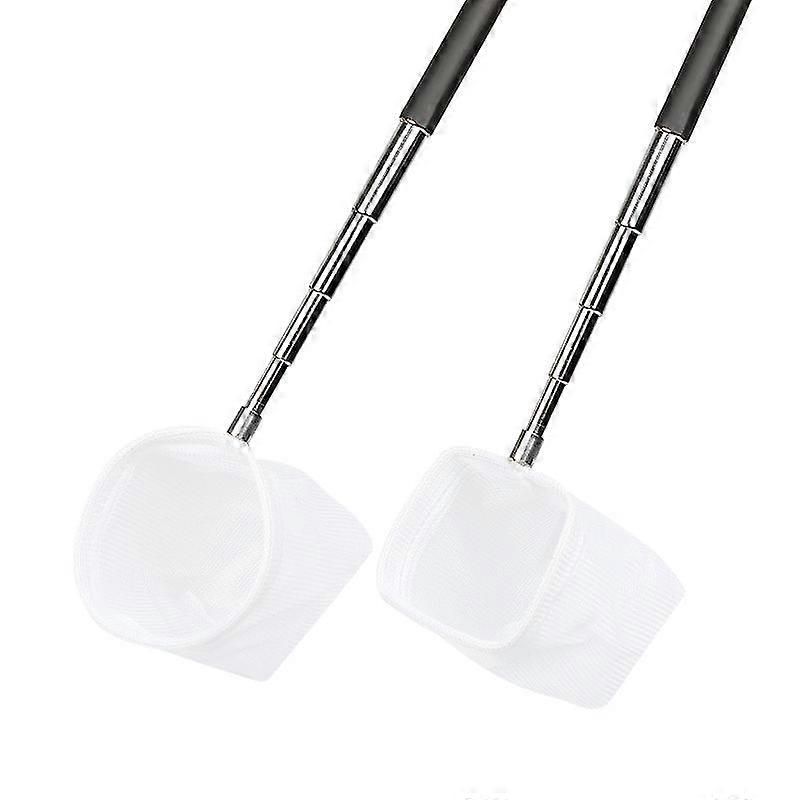 2 Pack Aquarium Shrimp Nets With Extendable Handle, Small Thin And Dense Fishing Net