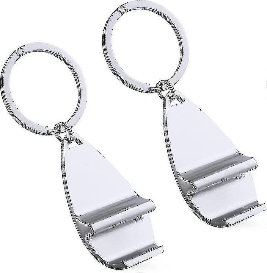 2pcs Keyring Bottle Opener Small Beer Opener Mini Keychain Bottle Opener For Daily Use And Keyring Decoration