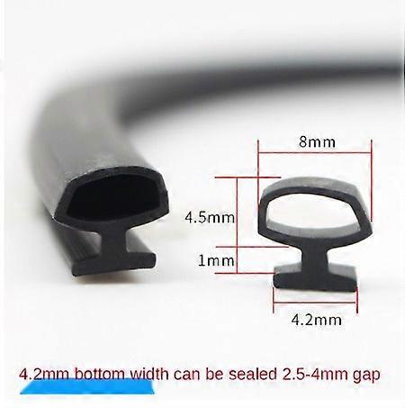 10M bottom width 5/6/7mm EPDM sealing strips bridge aluminum doors/windows