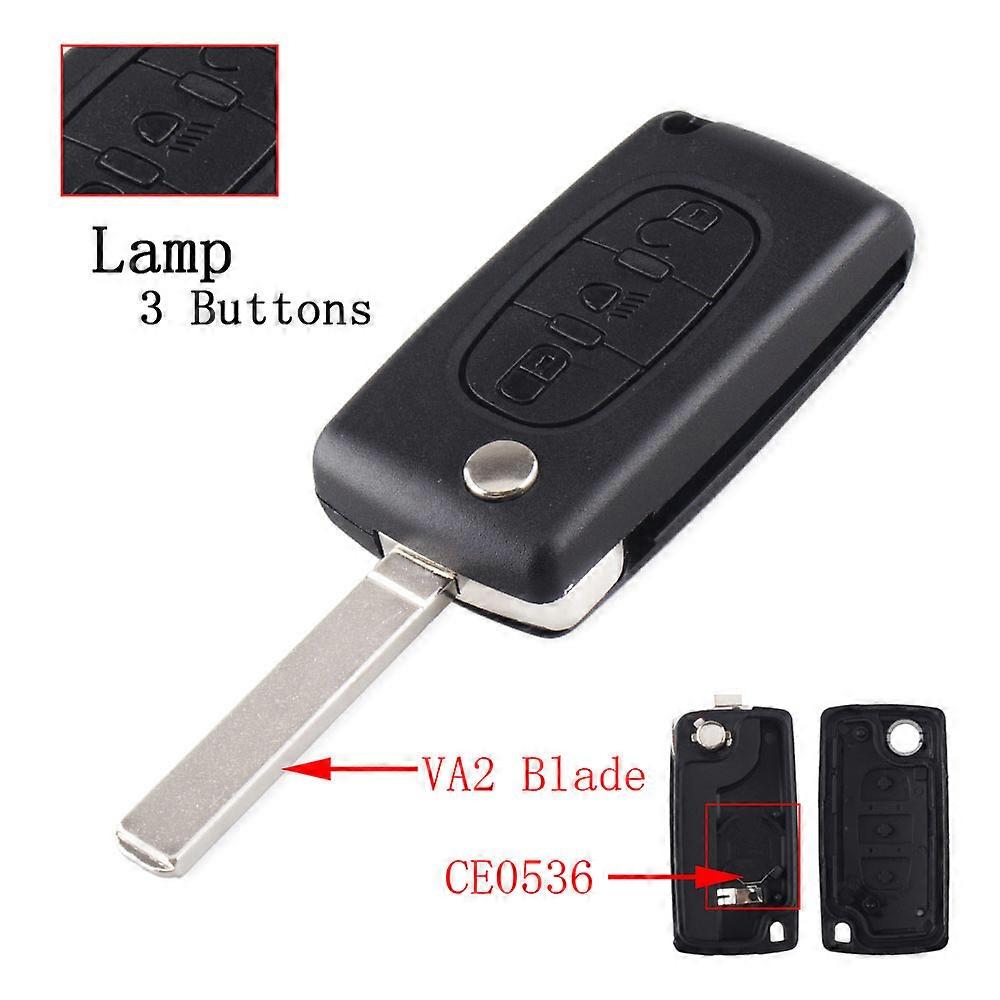 2/3/4 Buttons Car Remote Key Case For Peugeot 207 307 308 407 607 807 For Citroen C2 C3 C4 C5 C6 Flip Folding Key Shell