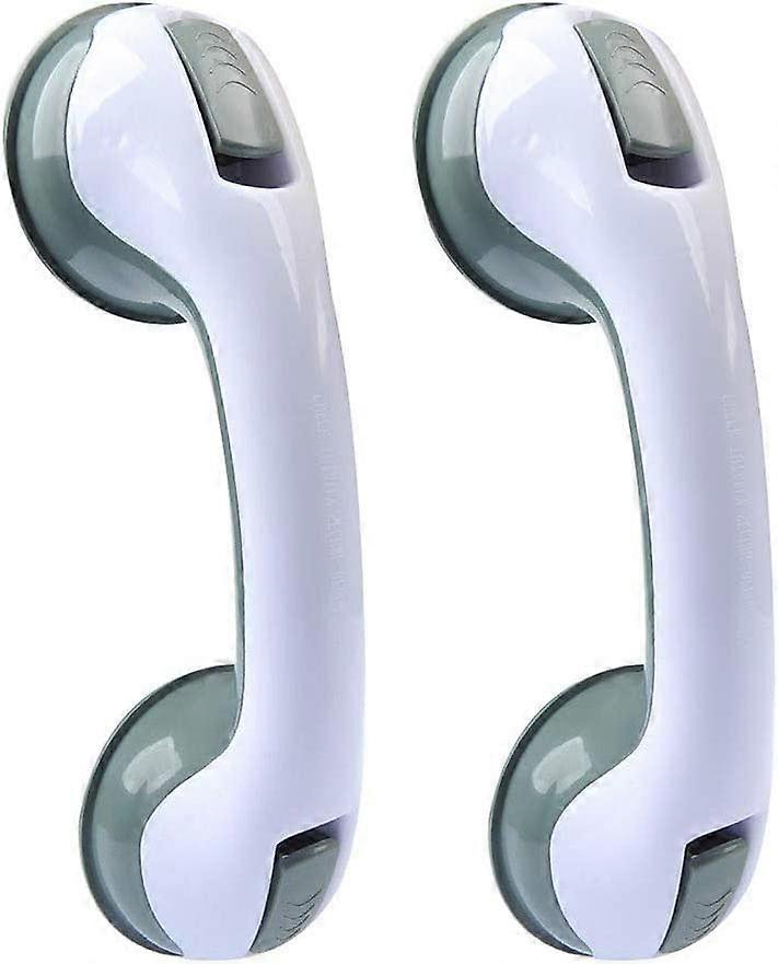 2 Pieces Bathroom Armrest Support Handle Bath Shower Hand Rail Portable No Drilling Required For Child And Old Man (Green)