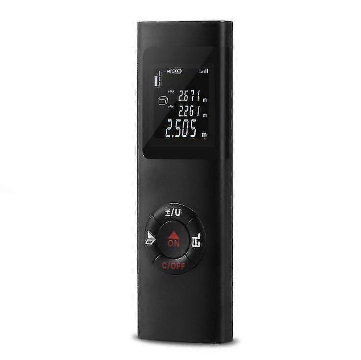 40m Laser Distance Meter, Ipsxp Portable Digital Laser Measure Calculation Distance Area Volume Ip54/lcd Backlight/rechargeable