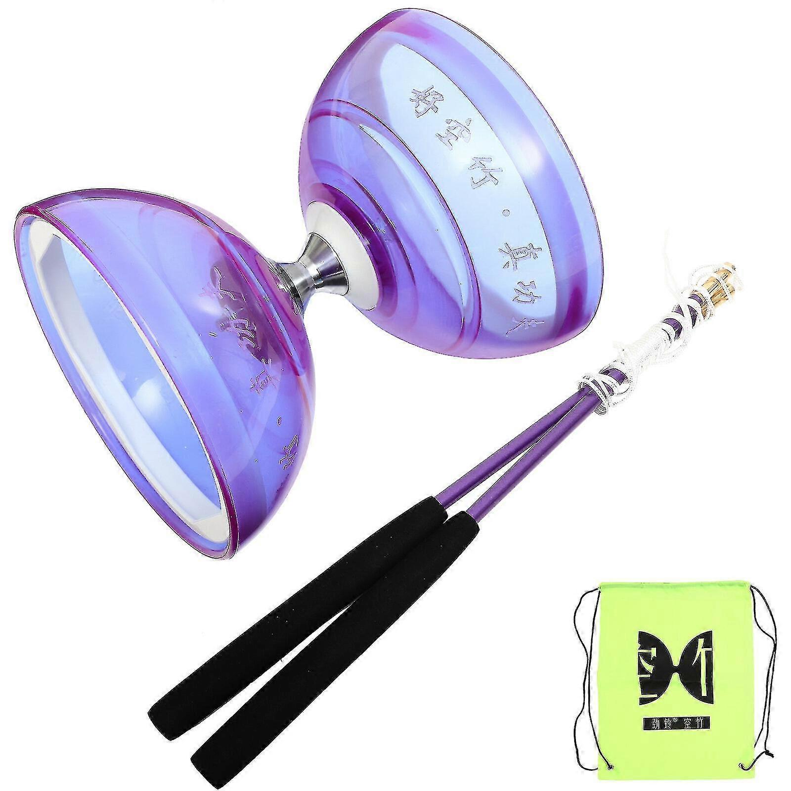 1組の三重軸受けDiaboloのおもちゃの年長の子供のための透明な中国のDiaboloのおもちゃの適性