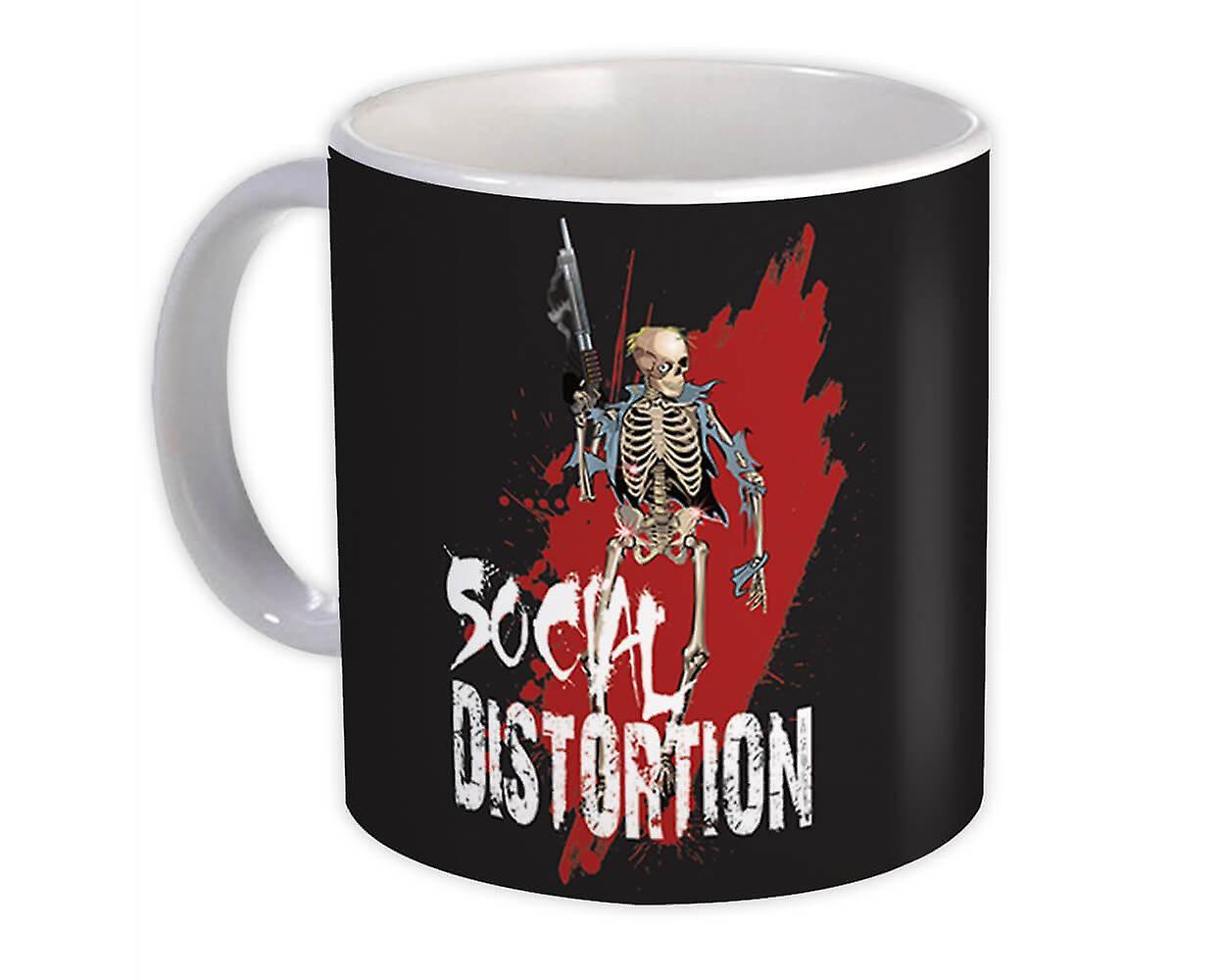 Gift Mug: Armed Skeleton Social Distortion Monster