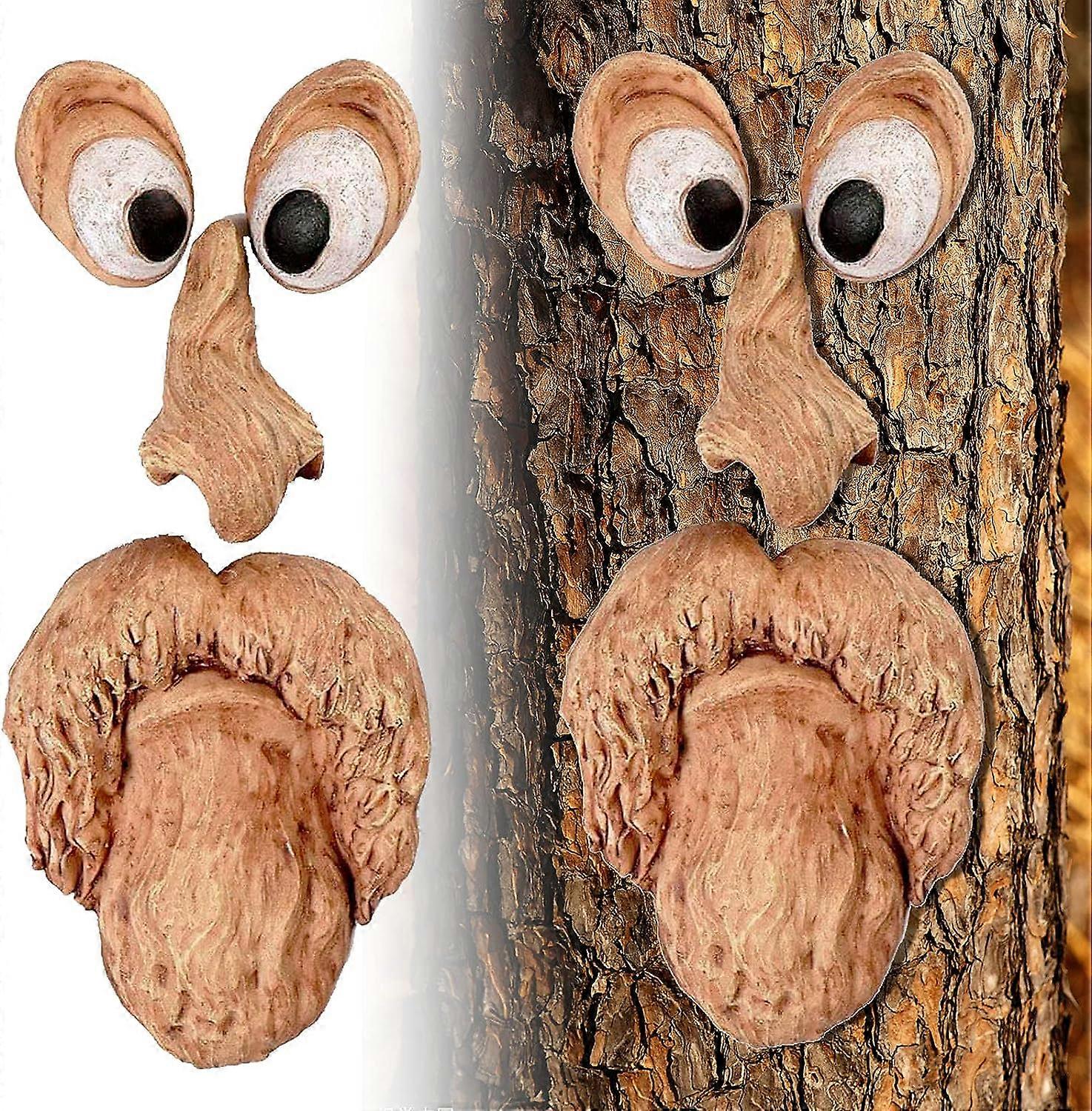 Grillige Beeldentuin Peeker - Tree Faces Decor Outdoor