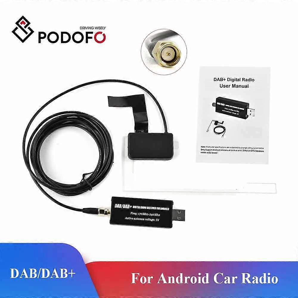 DAB + Antenna With USB Adapter Android Car Radio GPS Stereo Receiver Player For Europe Universal