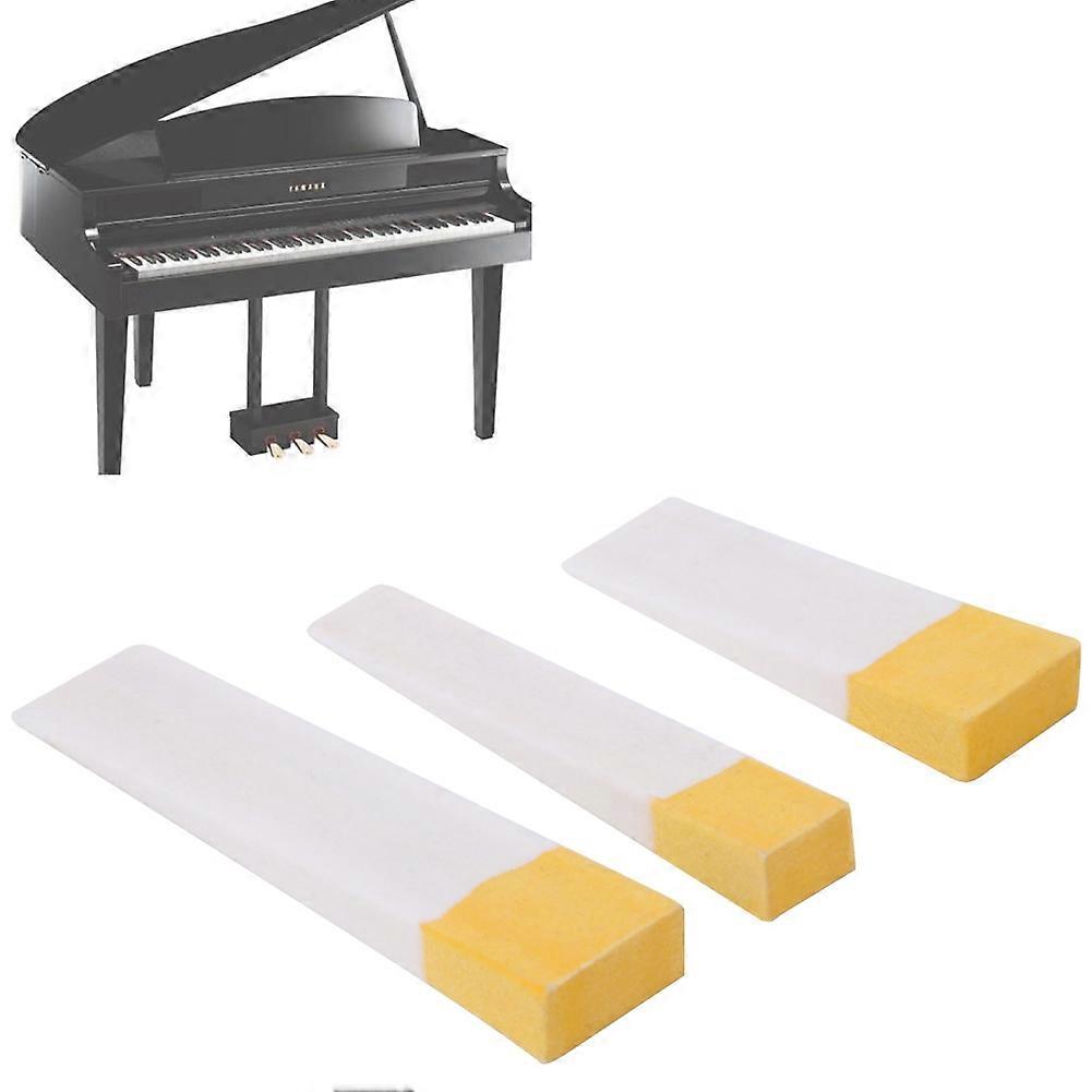 Felt Wedge Mute Block Tool Accessories for Piano Tuning - 3 Pieces in Orange and White
