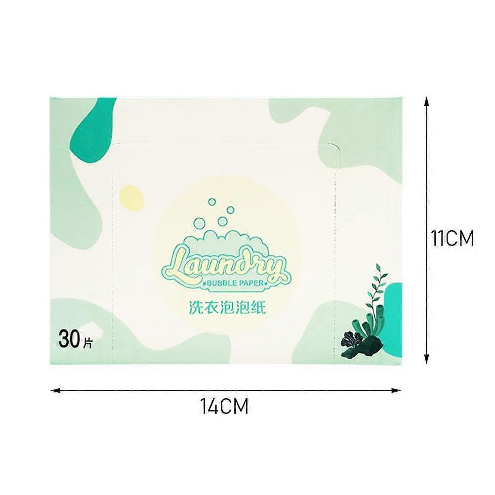 Travel Laundry Detergent Sheets 30-Pack - Home Wash Paper Sheets