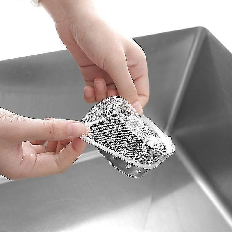 100pcs Kitchen Sink Drain Garbage Filter Mesh Disposable