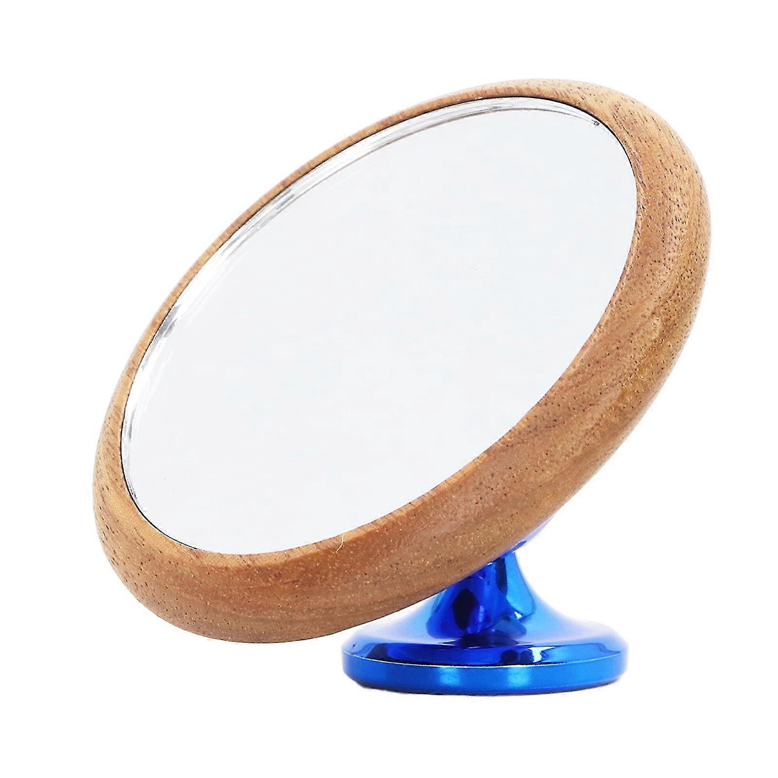 Blue Walnut Frame 360 Degree Rotatable Coffee Shot Mirror
