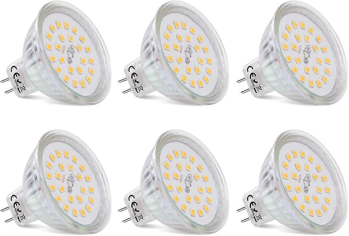 MR16 LED Spot Bulb GU5.3 Base Warm White 2700K, 3.8W Equivalent to 40W Halogen, LED Spot Bulb GU5.3 12V Non-Dimmable 430 Lumens