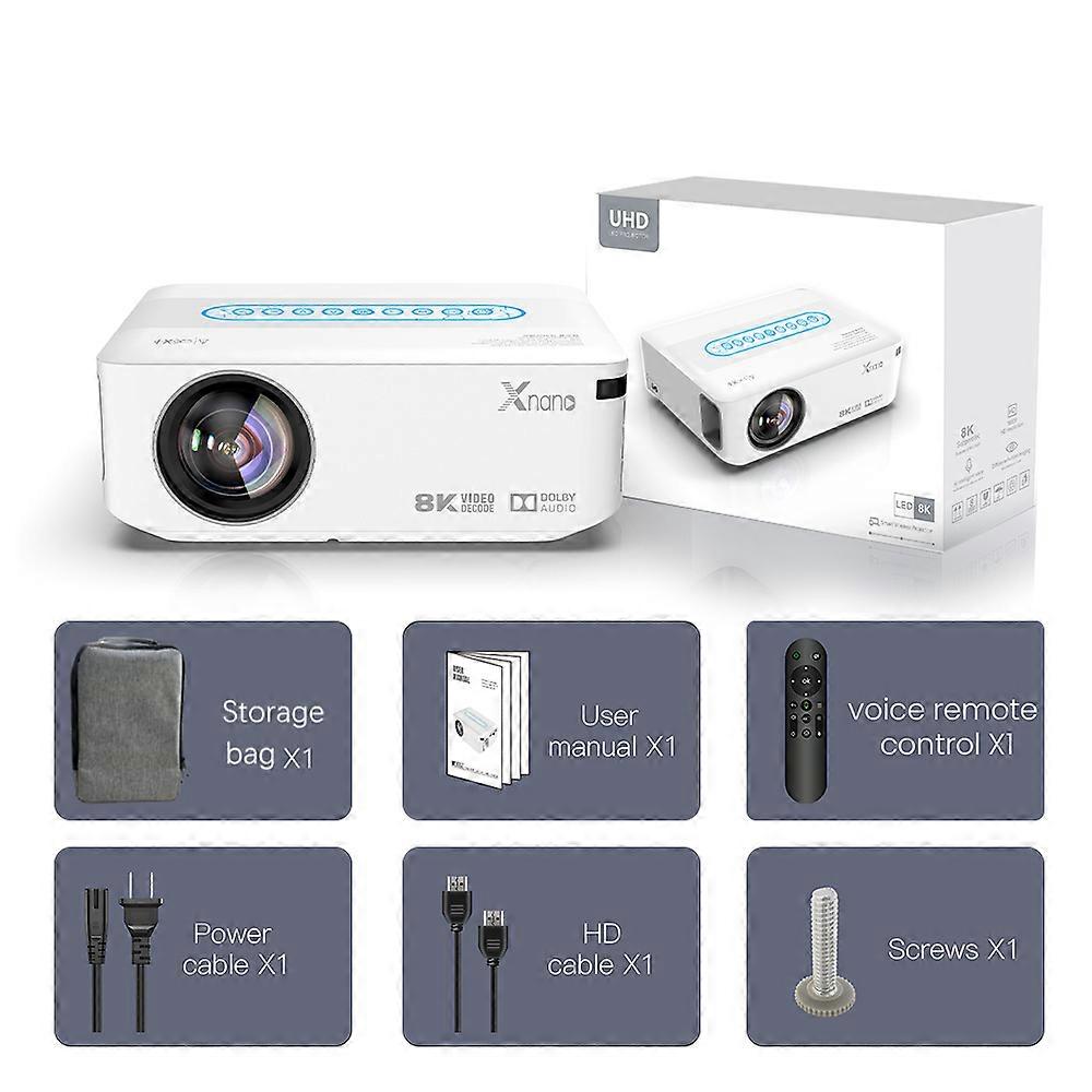 X1 8K 4K 1920*1080P Projector Amlogic T972 300ANSI Dual wifi BT5.0 HDR10+ Voice Control Portable Home Media Video