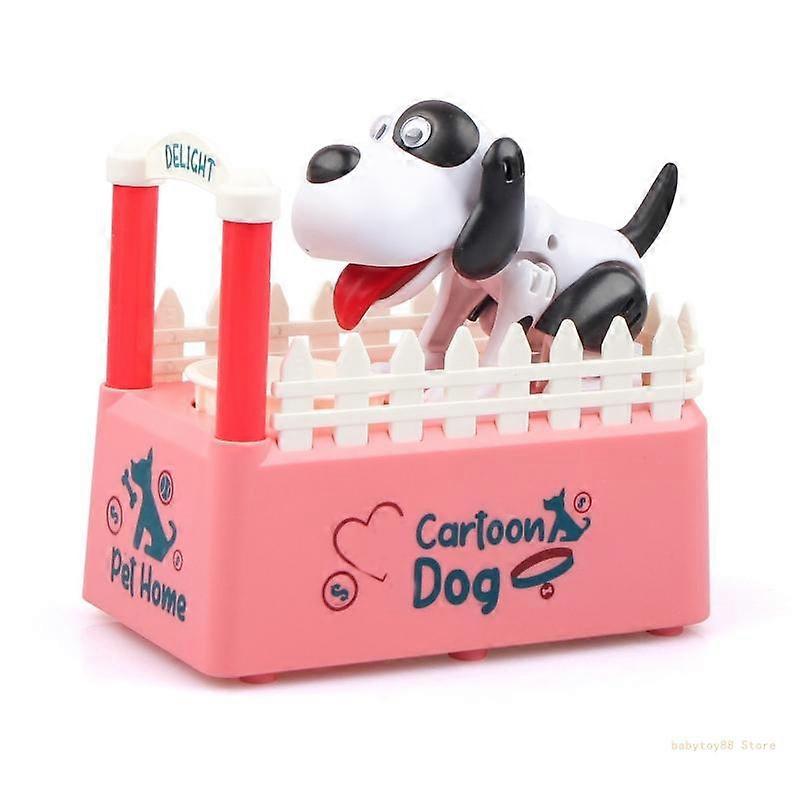 Y4UD Green/Red Simulation Plastic Dog Coin Box, Digital Art Gift Money Saving Box for Home Decor