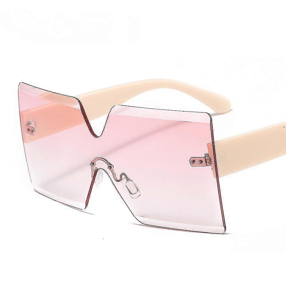 C8Frameless Large Frame Personality Versatile One-Piece Color Sunglasses Multicolor Fashion INS Hot Selling Sunglasses