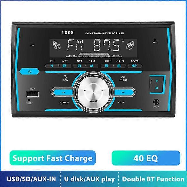 2Din Car Radio Stereo Player Digital Bluetooth MP3 Player FM Audio 12V Stereo Music USB/SD EQ
