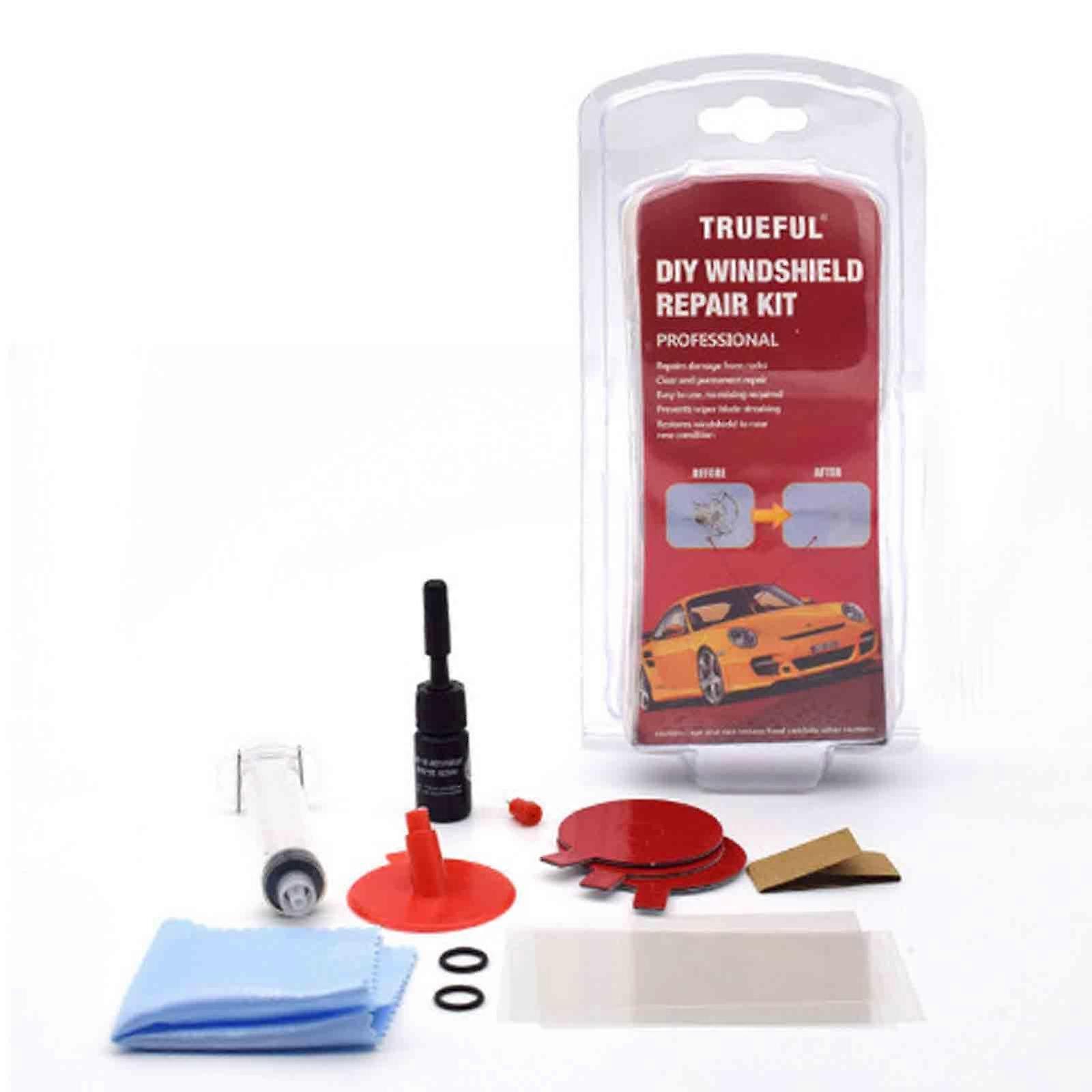 Kit de réparation de pare-brise de voiture haut de gamme bricolage Écran de fenêtre en verre de pare-brise de puce de fissure, 100% nouveau