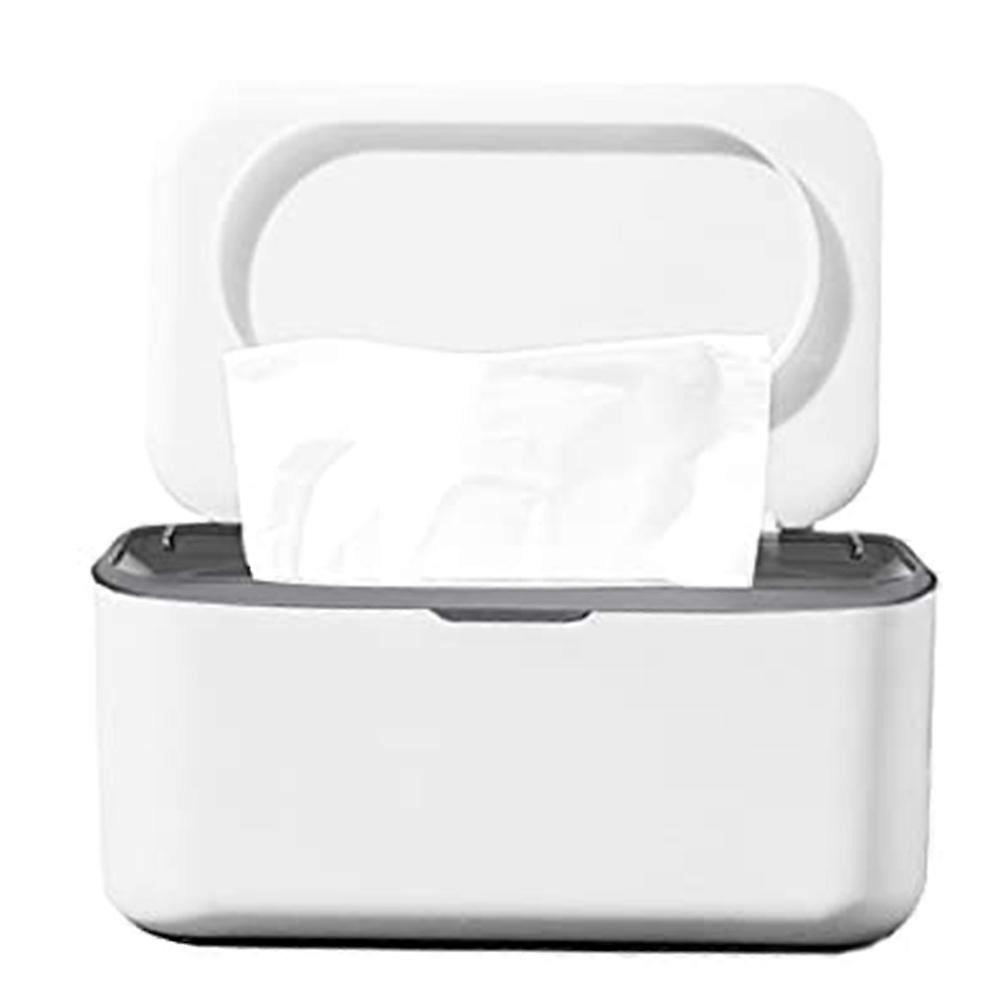 Wet Wipe Dispenser,Baby Napkin Storage Box Holder Container Dust-Proof Wet Tissue Box for Home, Office (Gray)