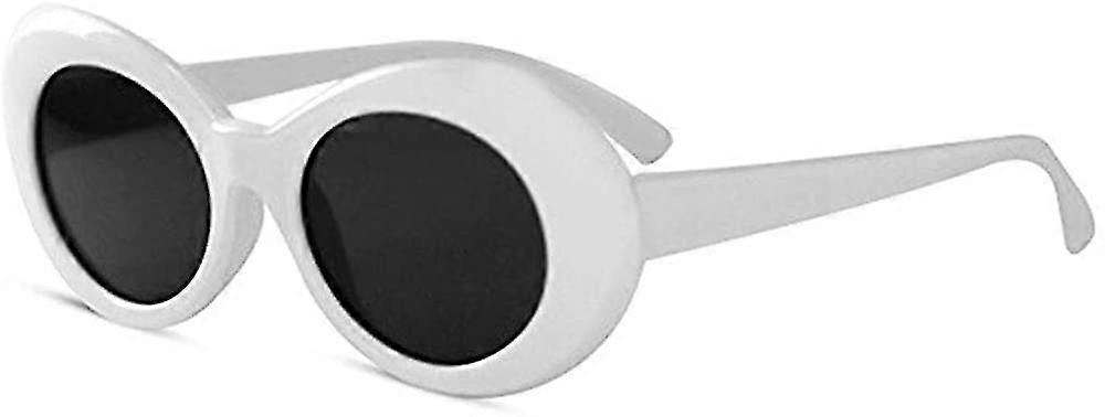 Cool Nirvana Kurt Cobain Style Clout Sunglasses, White