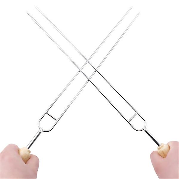 3/5pcs/set Barbecue Tools Stainless Steel Meat Grill  Holder Bbq Fork Tool