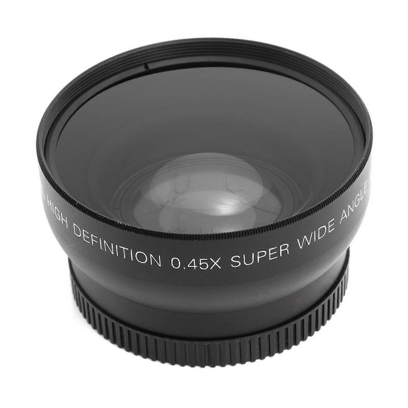 Wide-angled Macro Lens 58mm 0.45X Maginification Optical Glass Camera Lens