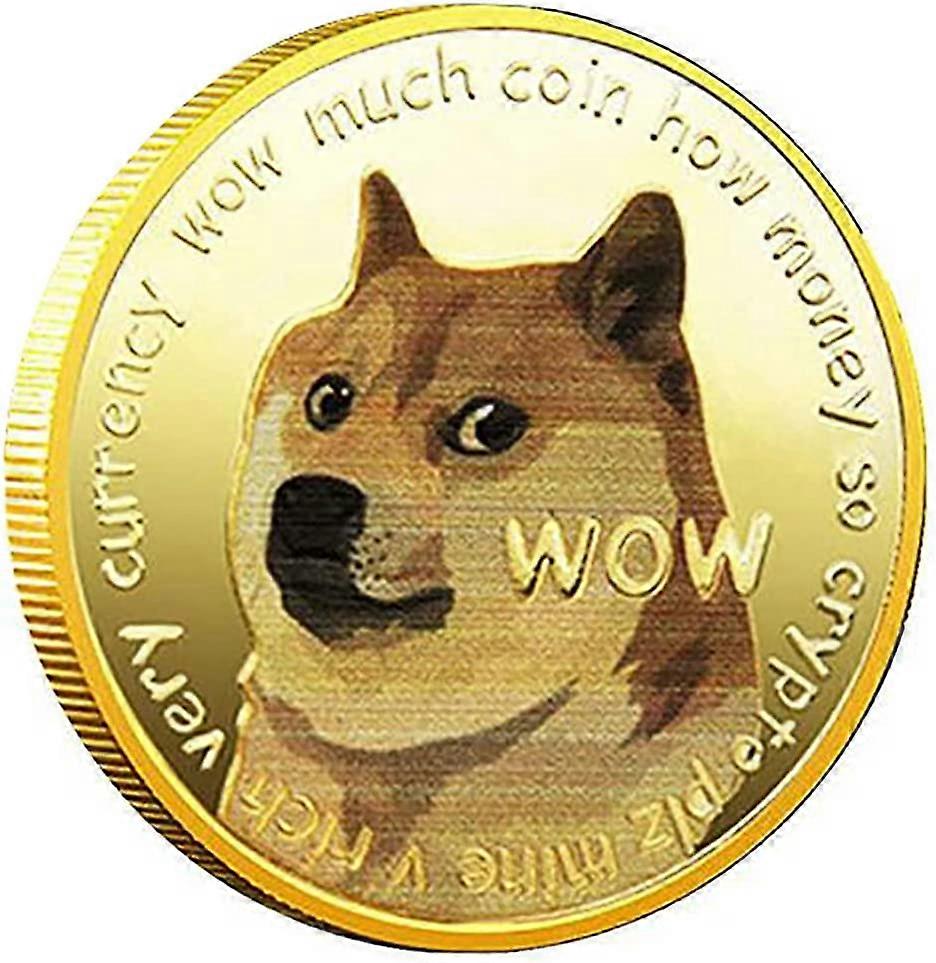 Dogecoin Coin Doge Coin Commemorative Coin Physical Blockchain Crypto Collectible Coin with Protective Case,1pc