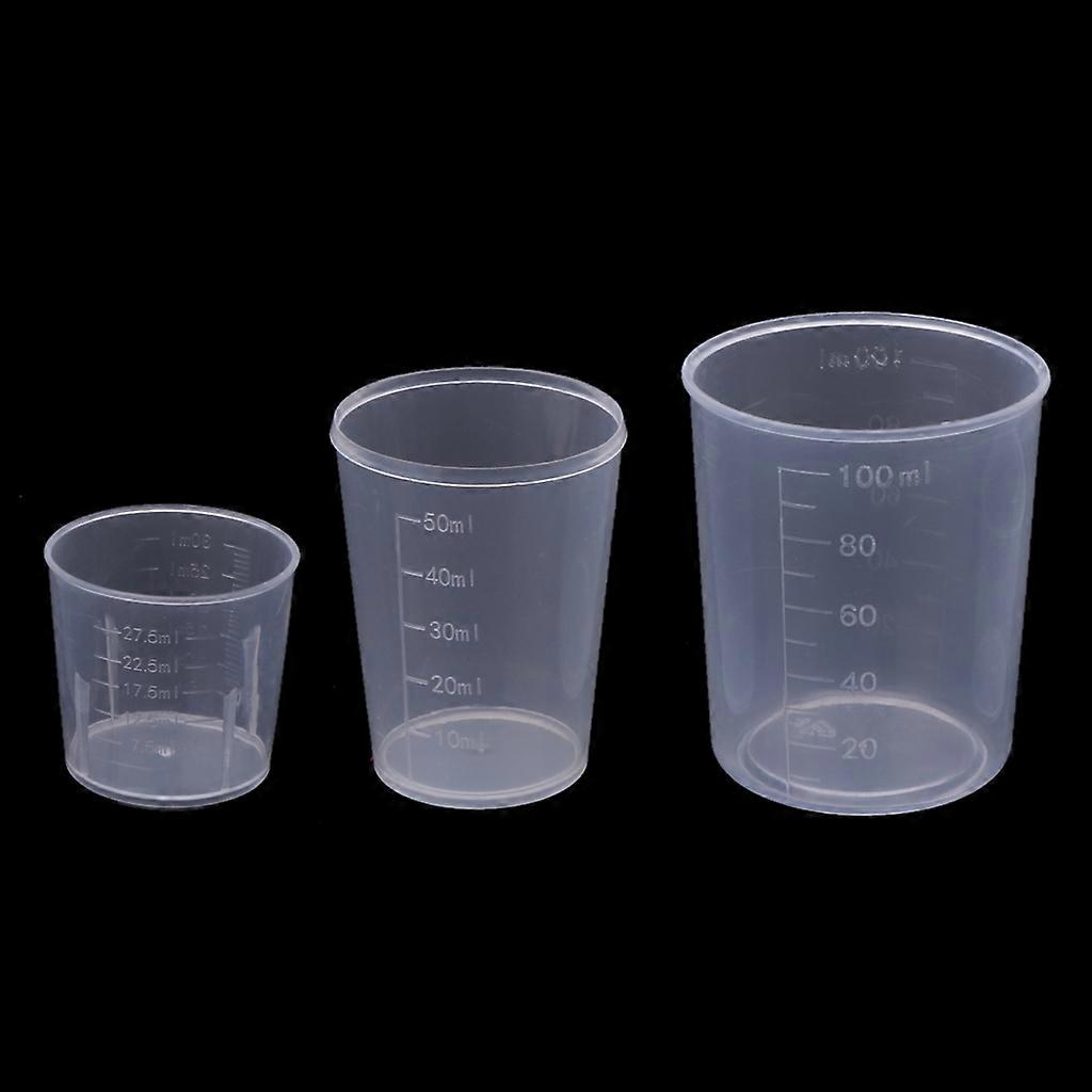 3Pcs Multipurpose Measuring Cups Epoxy Mixing Cups Liquid Container Cups