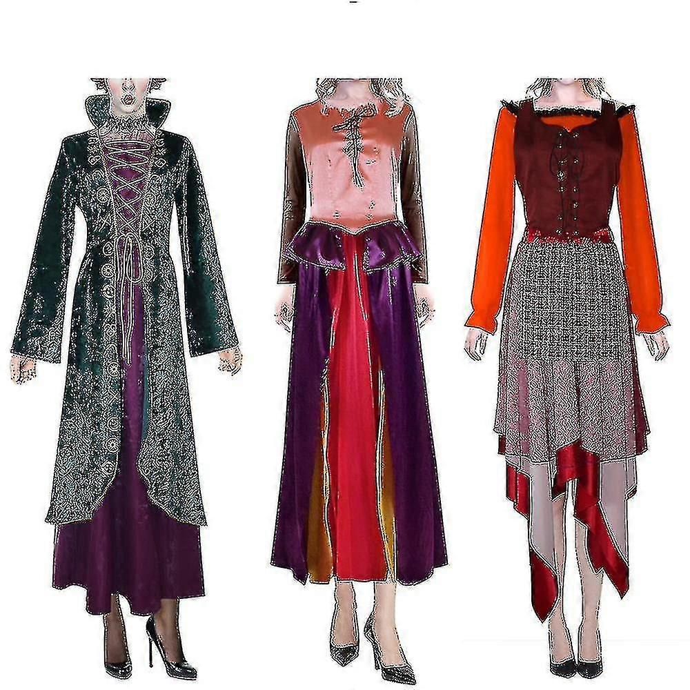 Hocus Pocus القرون الوسطى الكبار اللباس هالوين زي