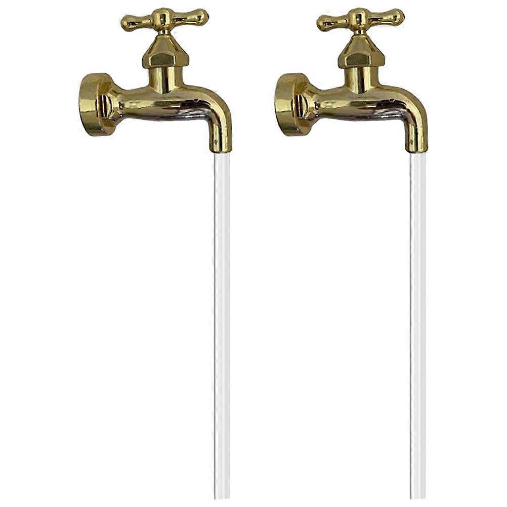 2 Sets of Courtyard Water Fountain Invisible Flowing Spout Water Fountain Faucet Courtyard Art Decor