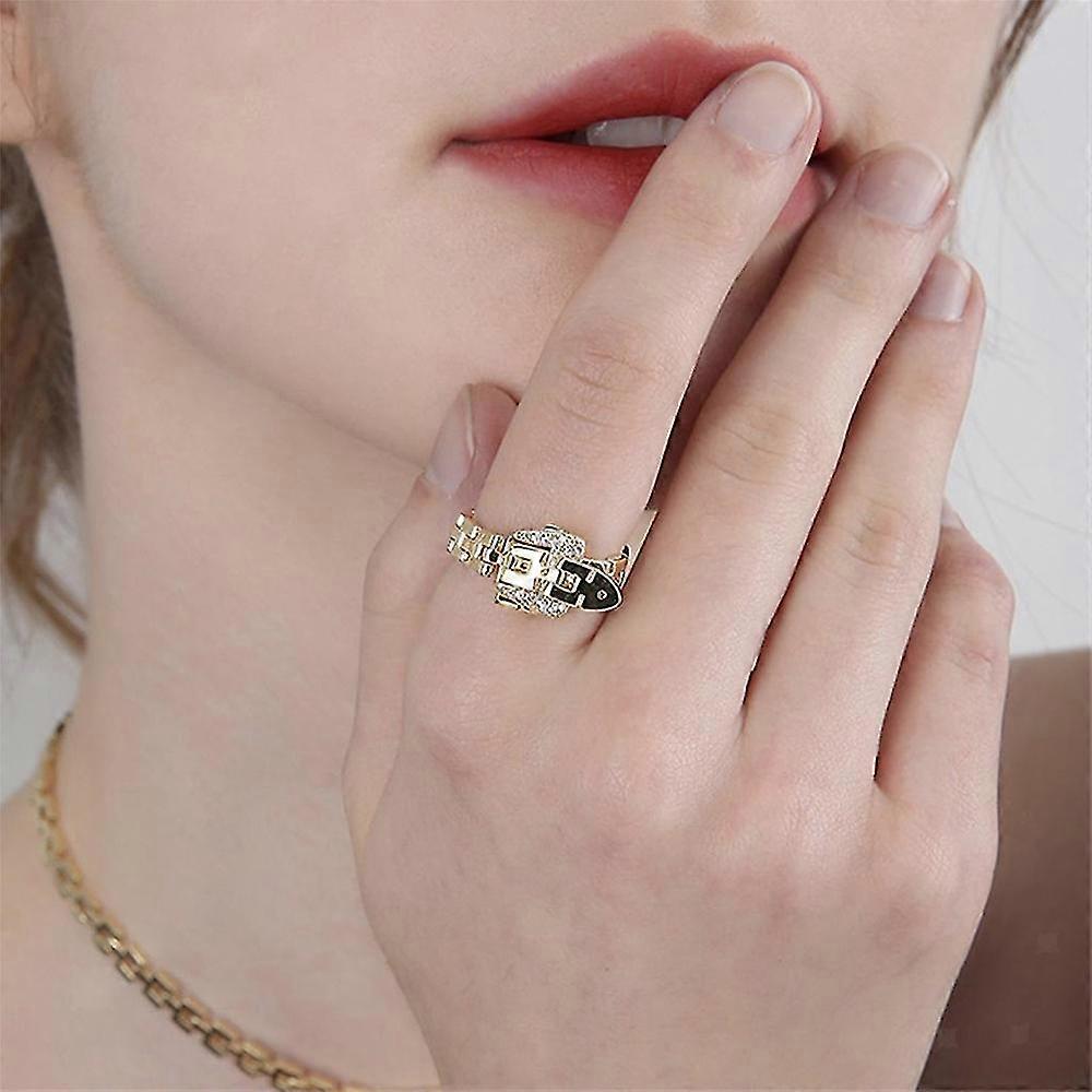 Anillos Ajustable Cadena Cinturón Hebilla Mujer Regalos