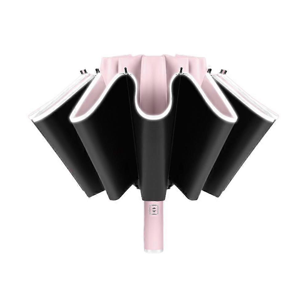 Travel Umbrella, Protected With Lightweight And Windproof Auto Open Compact For Essential Lightweight And Windproof Summer Outdoors(light Pink)