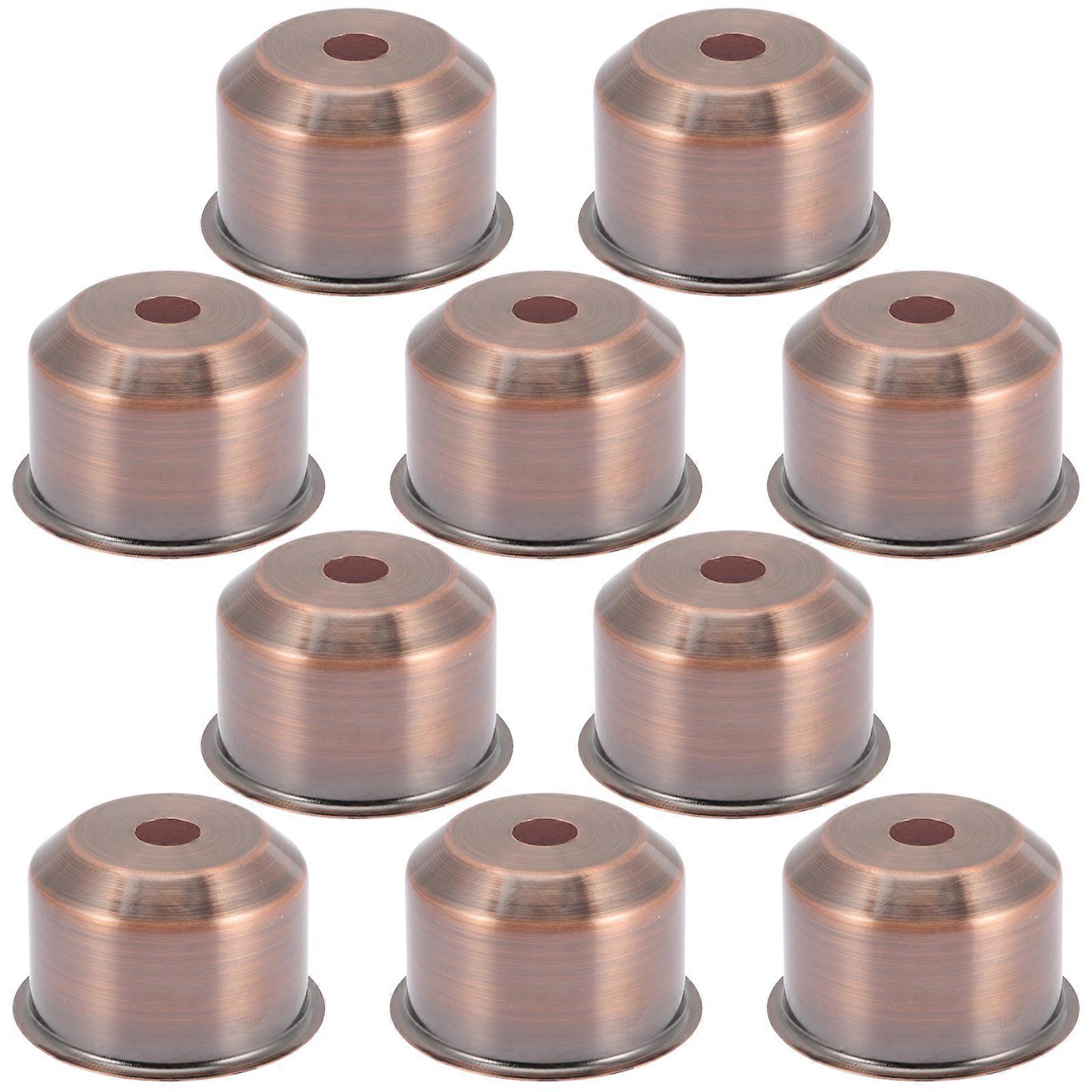 10pcs E27 Lamp Cup Base Electroplating Fitting Lamp Socket Cup Accessory