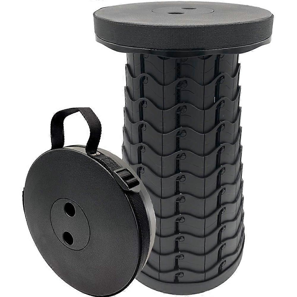 FIEMACH Portable Telescopic Stool, 2nd Generation Folding Stool Camping Lightweight Stool for Outdoo
