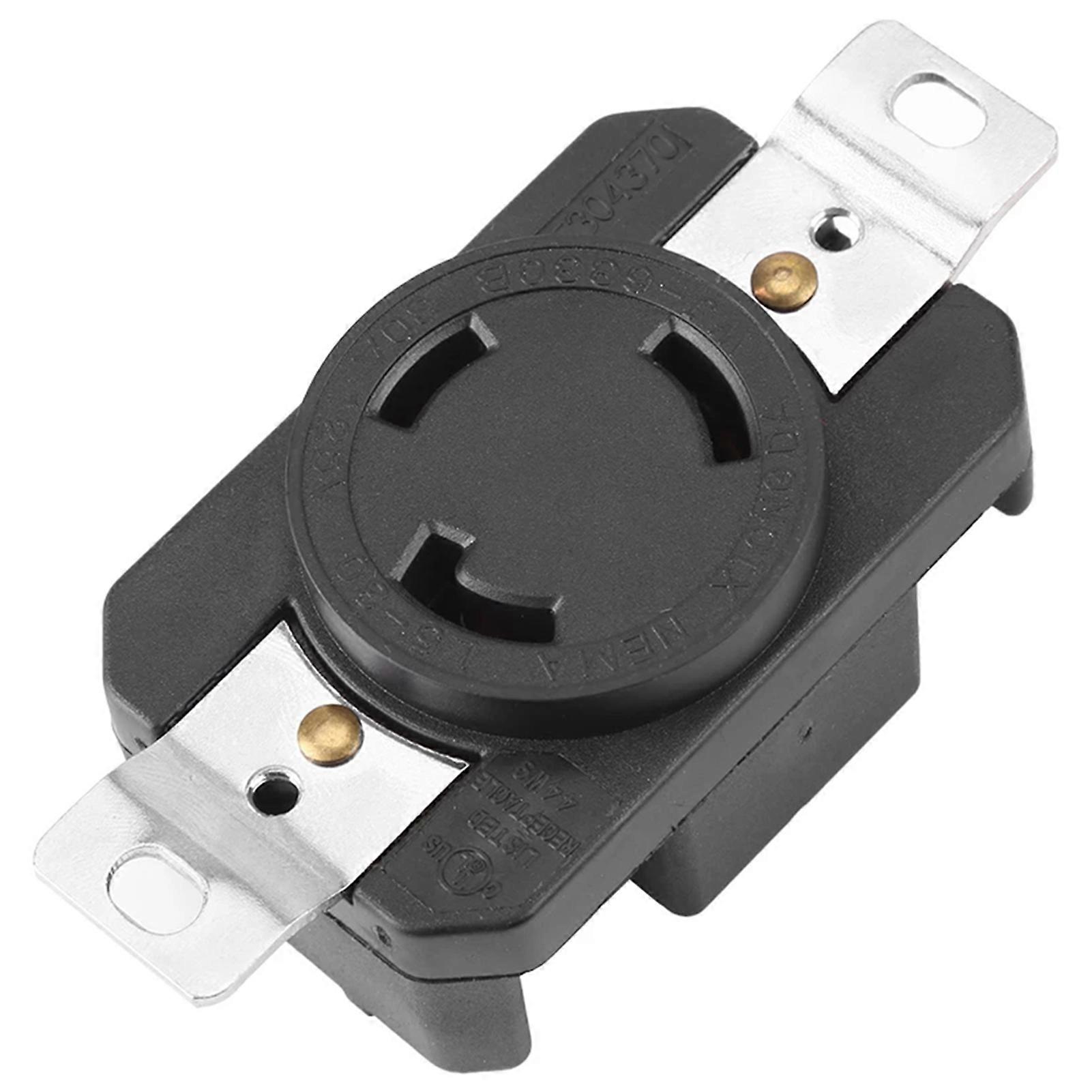 L5-30R 125V Locking Receptacle for Generator Twists Lock Electrical Female Receptacle for Generator Cord Assembly