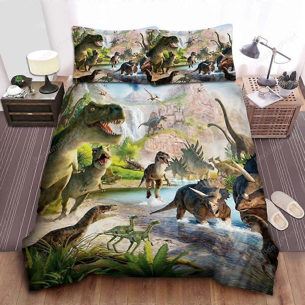 v3668 Bed Sheets The World Of Dinosaur Jurassic World Duvet Cover