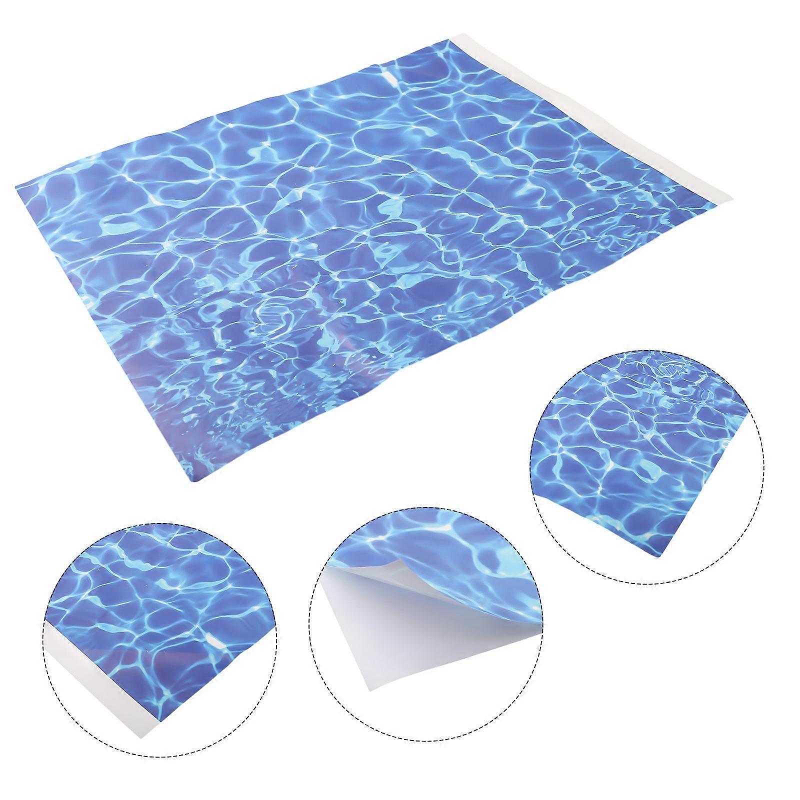 1pcs Ripple Water Effect River Diorama Scenery For DIY Model Railway Layout Water Pattern Paper Sand Table Model Scene Outdoor