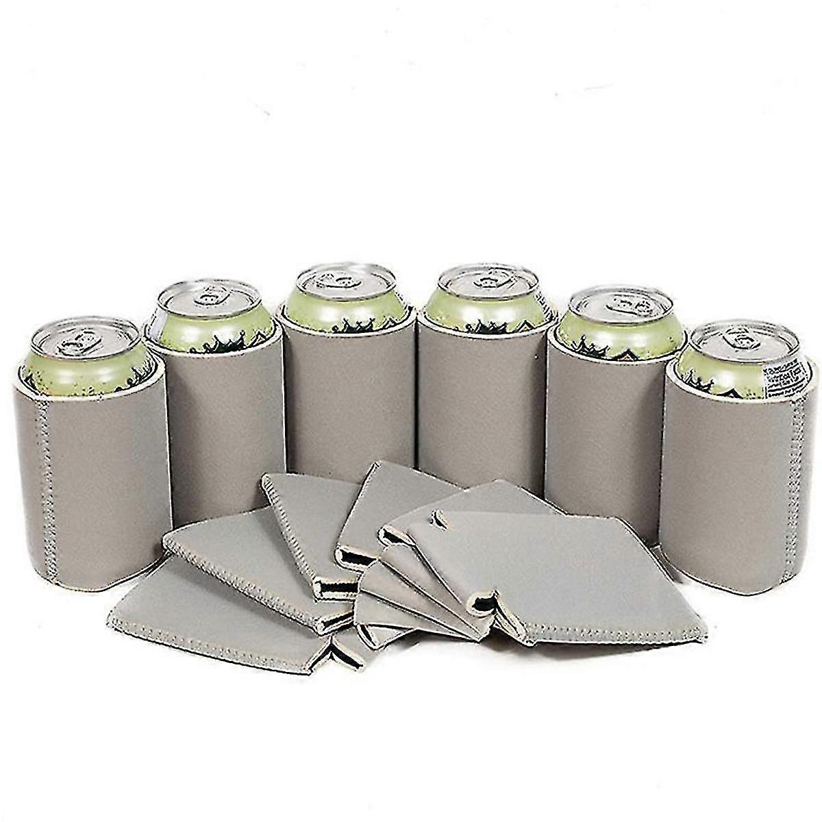 6 Pack Blank Beer Can Coolers Sleeves Neoprene Beer Can Cooler Drink Bottle Holder Sleeve
