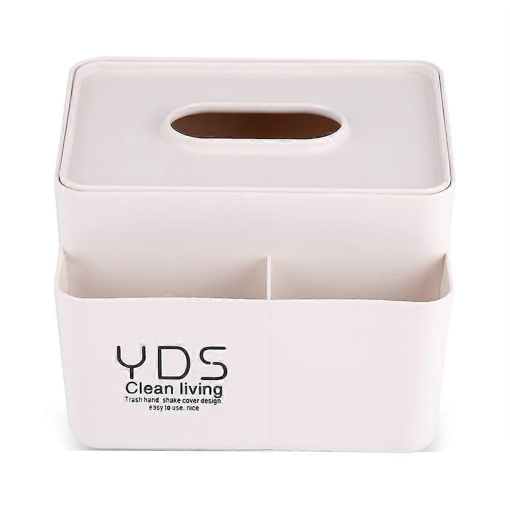 Removable Plastic Tissue Box Desktop Storage Tray Napkins Case Home Organizer