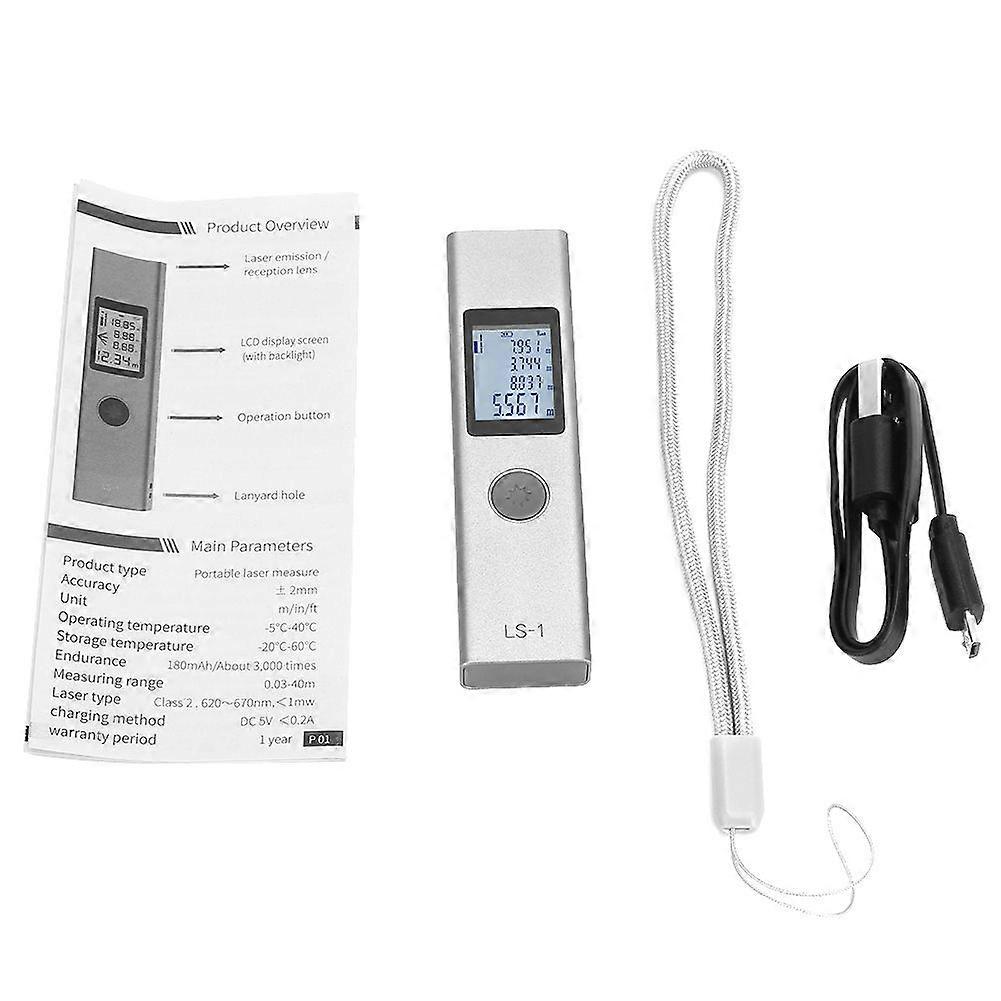 LS-1 Rangefinder Distance Meter High-Precision Measurement Mini Portable Handheld Range Finder