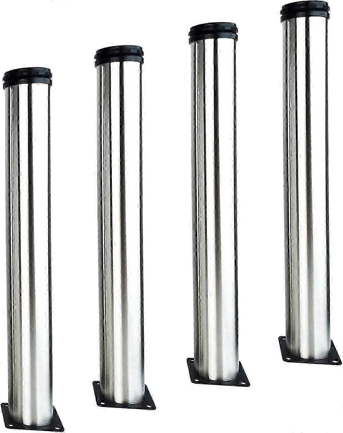 4Pcs 높이 가구 다리 스테인레스 스틸 주방 피트 라운드 조정 가능한 캐비닛 FEGS 테이블 다리 높이 조절 가능