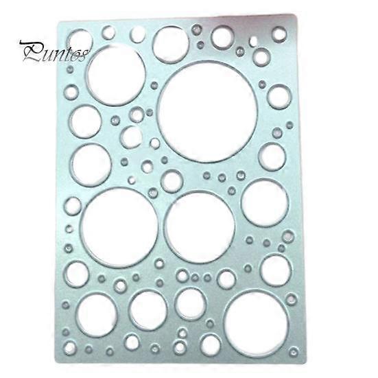 Cutting Die Reusable Lace design Circle Dots Puzzle Stencil Mold for Gift
