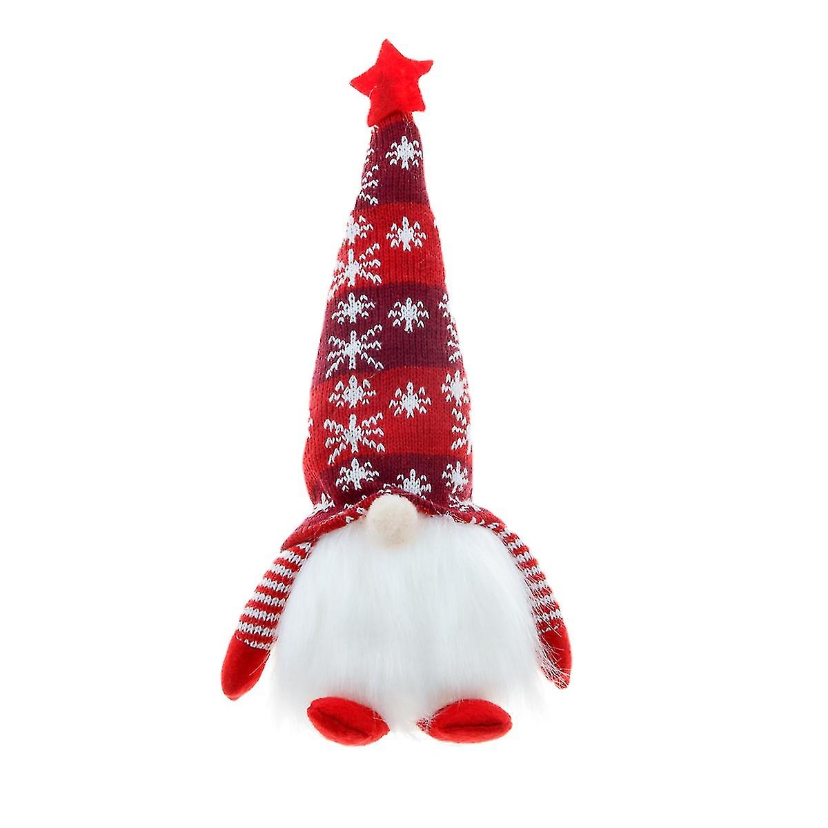 Glowing Faceless Figure Dwarf Rudolph Plush Doll