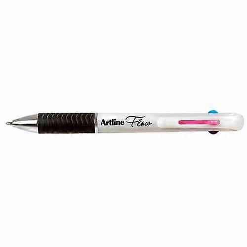 Artline 4 Colour Retractable Pen 1mm Bright Ink Comfortable Grip Box of 12