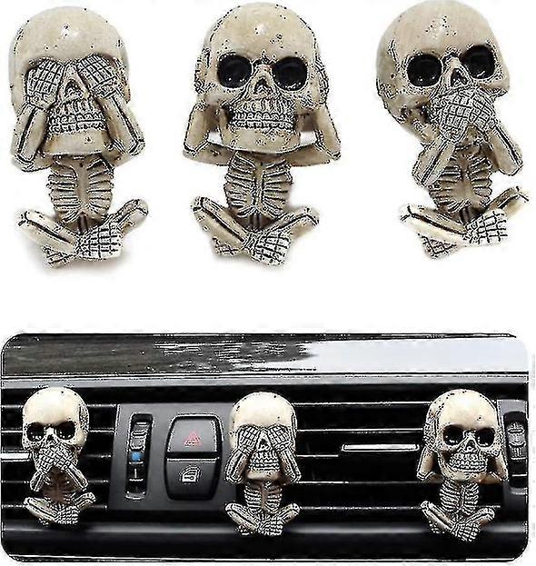 2021 Kreativ skull Bil Doft Diffusor Söt Bil Aromaterapi Vent