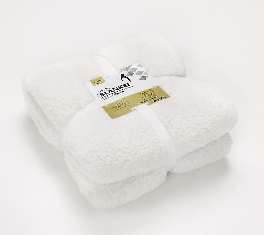 Penguin Home® Solid Sherpa Blanket