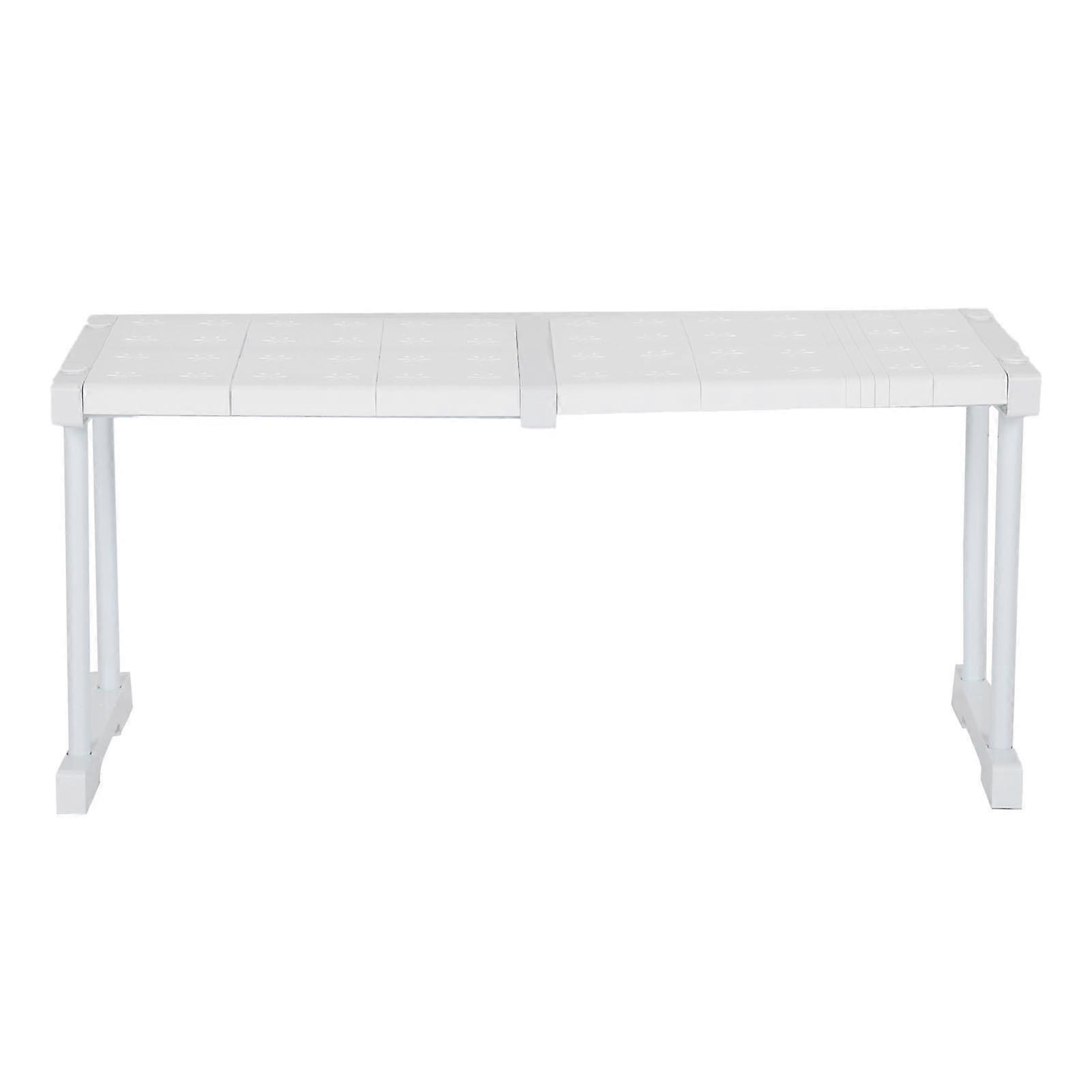 Expandable Shelf Stackable 121lb Load Bearing Divider Storage Rack for Closet Cabinet Cupboard
