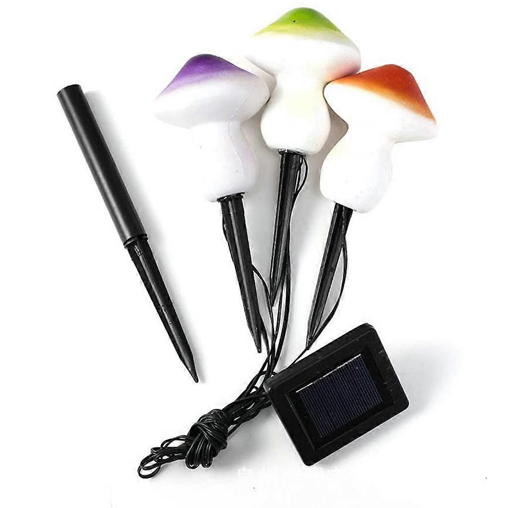 Waterproof Solar Lights Led Mushroom Lamp Yard Decorative Light Solar Lawn Lights fit for Garden, Landscape, Yard Multicolor