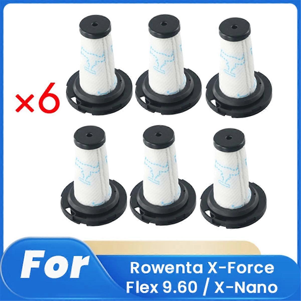 6 Pcs ZR009010 Filter for X-Force Flex 9.60 / X-Nano Sweeping Robot Accessories Filter Cleaner Parts Replacement