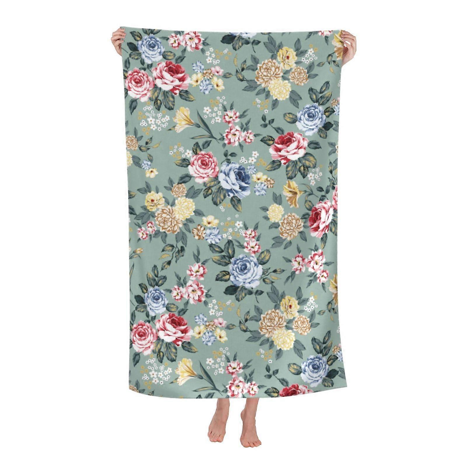 Quick Dry Microfiber Beach Towel 52x32 Inches for Travel, Pool, and Swimming, Ultra Absorbent and Lightweight